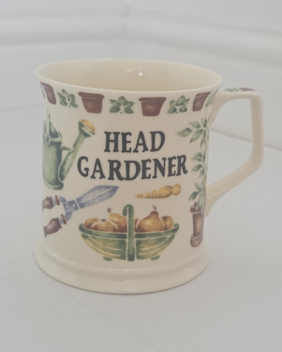 Past times head - head, gardener