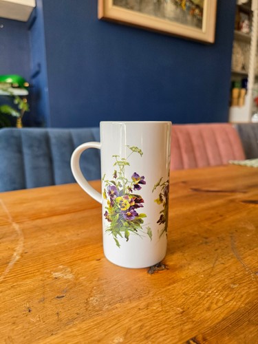 Past times white purple - past, floral
