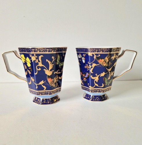 Vintage butterfly mugs past - vintage,