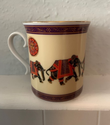 Vintage festival elephants mug - elephants,